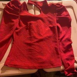red blouse